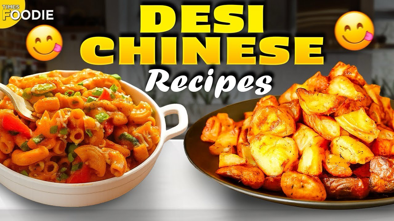 Video thumbnail for Desi Chinese Pasta & Crispy Potatoes | Easy Indo-Chinese Recipes | Desi Chinese RECIPES!