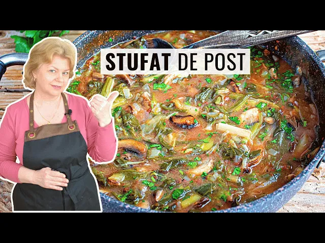 'Video thumbnail for 🌱 Cum facem STUFAT de POST cu 🍄 ciuperci - rețeta tradițională cu ceapă și usturoi verde'