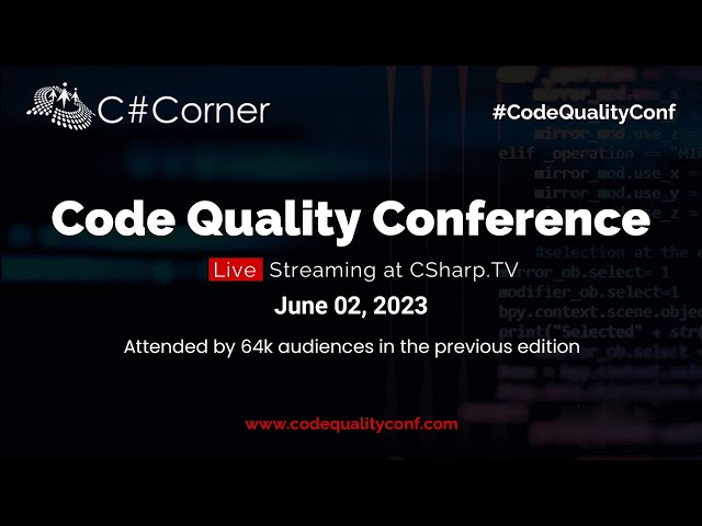 Video thumbnail for Code Quality Conference 2023