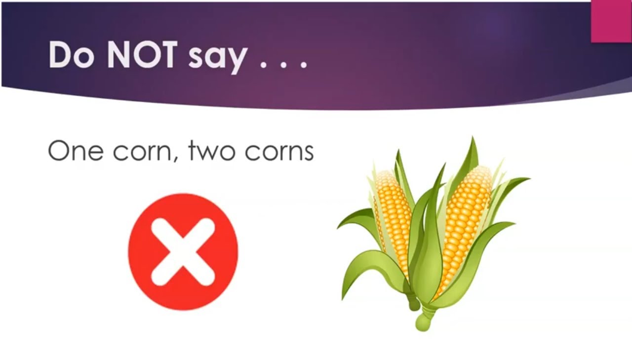 'Video thumbnail for Say it Right in English:  Corn'