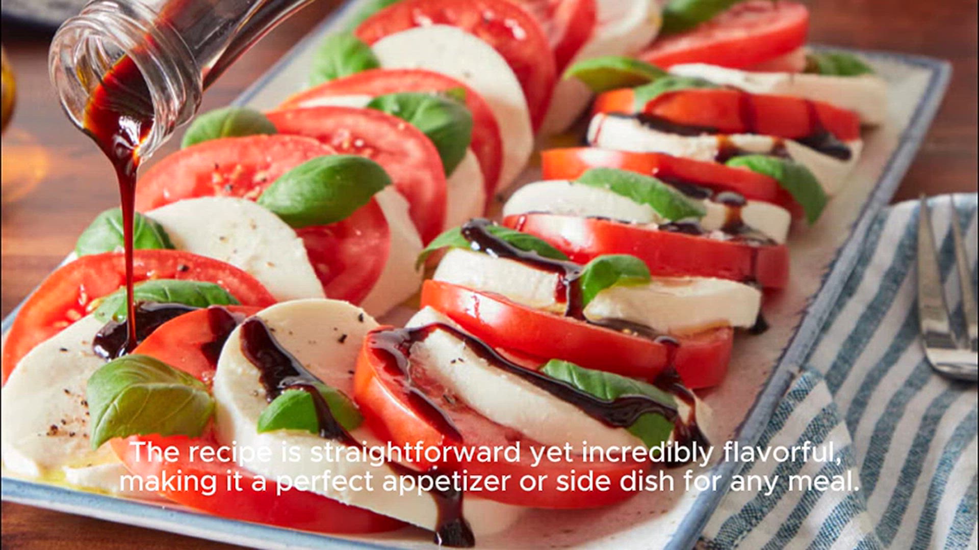 Video thumbnail for Caprese salad recipe