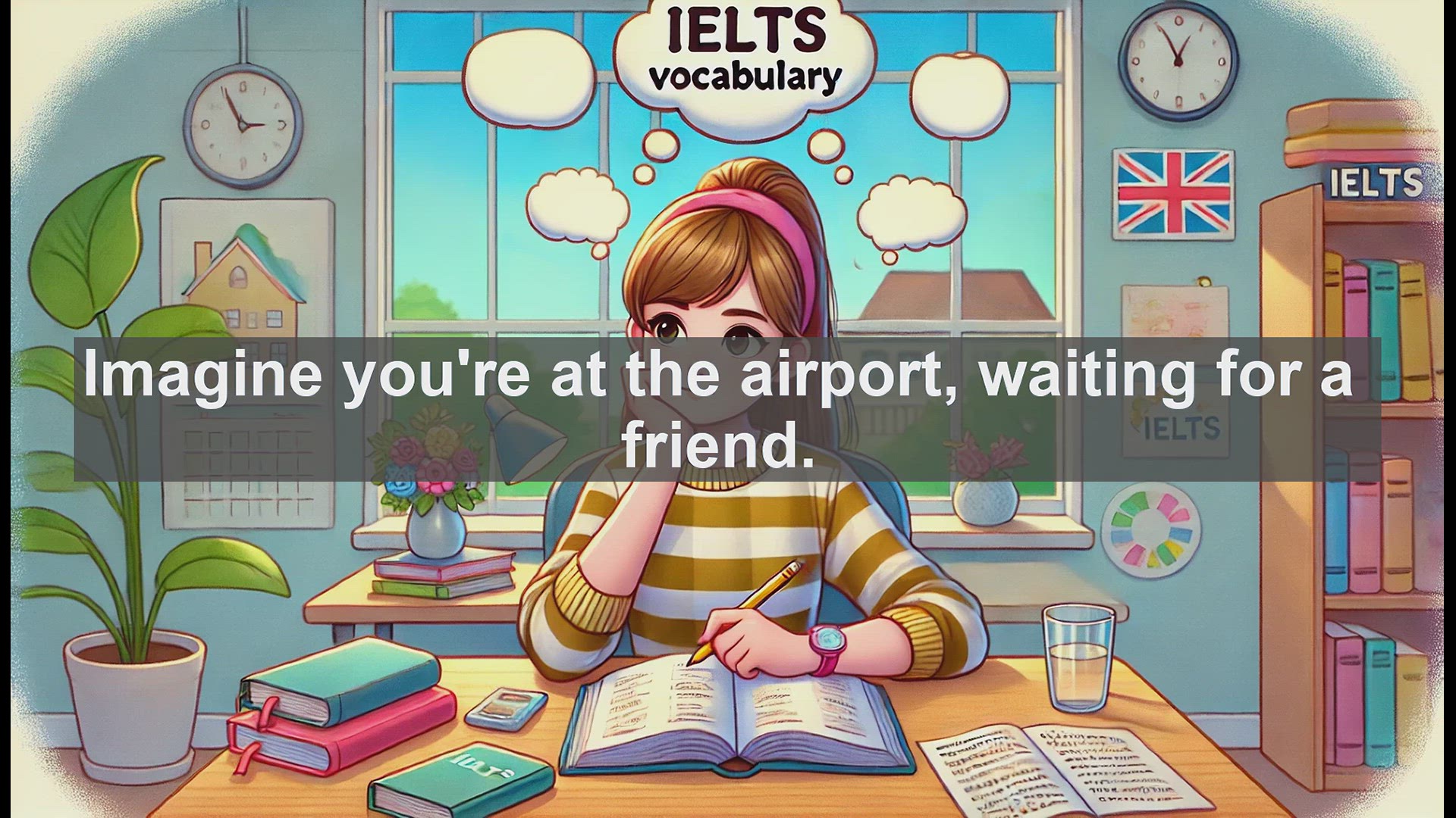'Video thumbnail for 2500 Must Know IELTS 5.5 Vocabulary - Learn the Verb 'Arrive': Essential for IELTS 5.5 and Above'