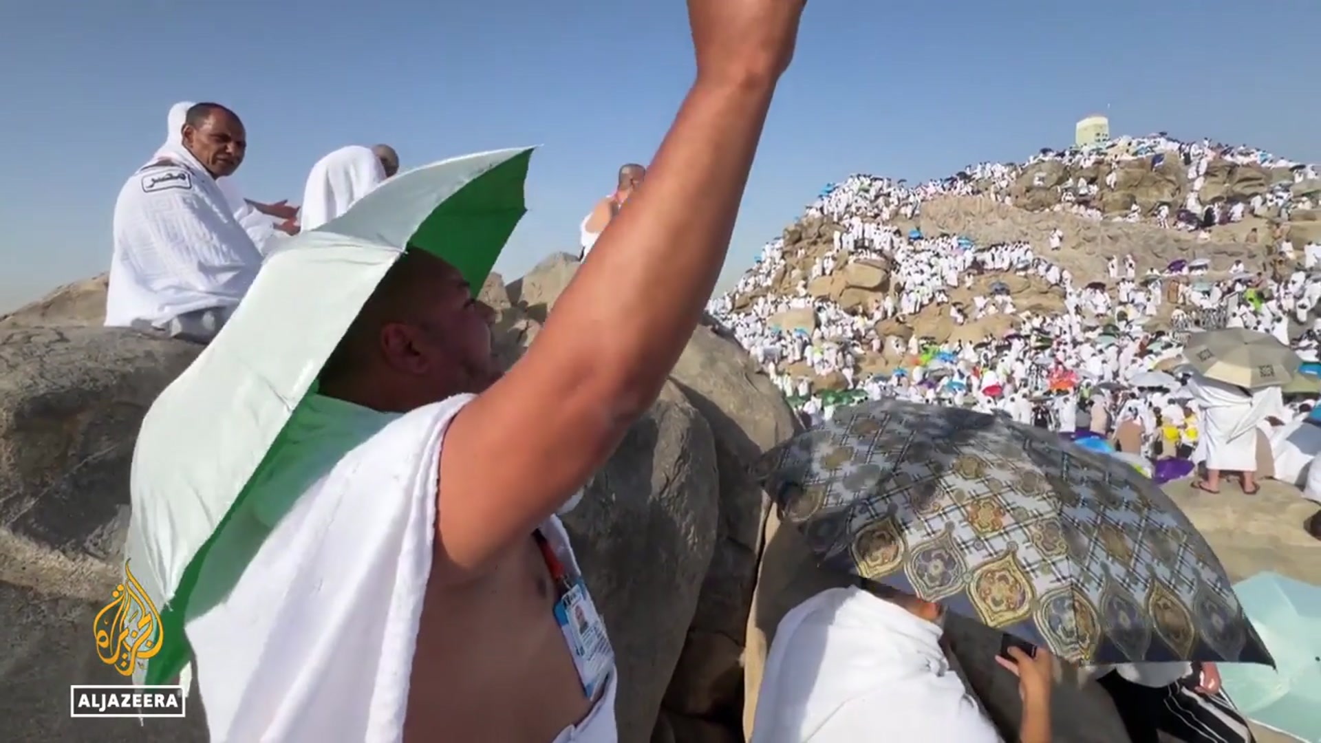 'Video thumbnail for Muslim pilgrims share deep spiritual fulfillment after completing Hajj'
