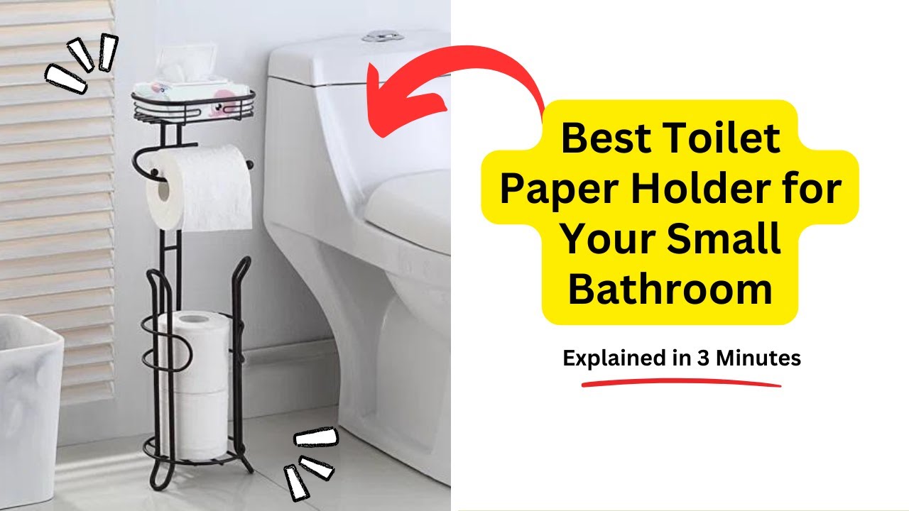 'Video thumbnail for Best Toilet Paper Holder for Your Small Bathroom | Space-Saving TP Holders!'