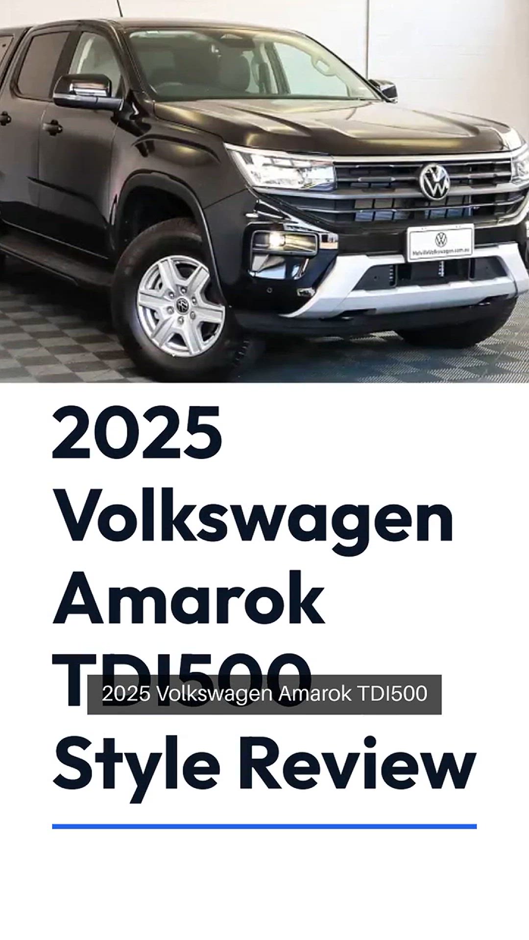 Video thumbnail for 2025 Volkswagen Amarok TDI500 Style review
