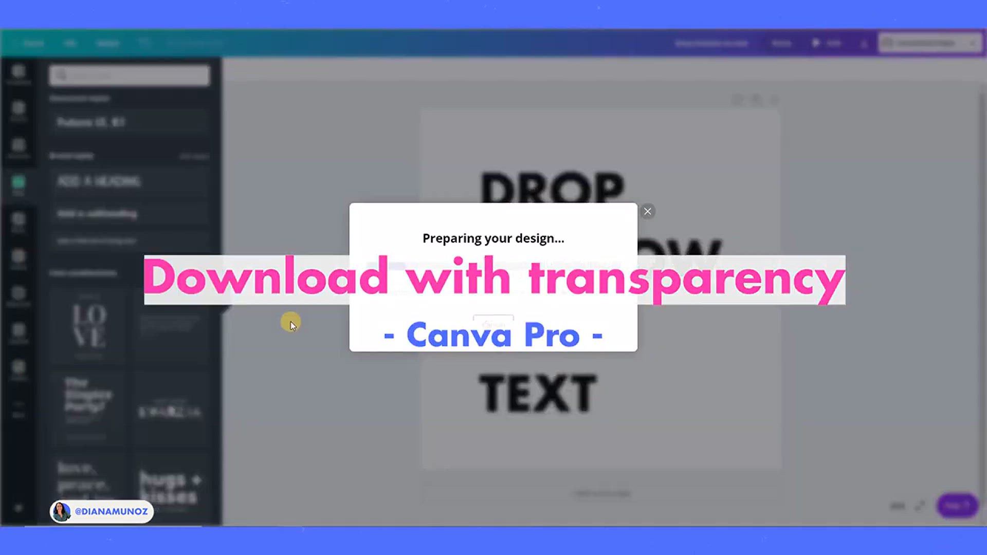 'Video thumbnail for How to add a Drop Shadow to Text with Canva_'