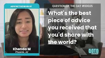 Video thumbnail for Khenda's Advice: "Never settle!"