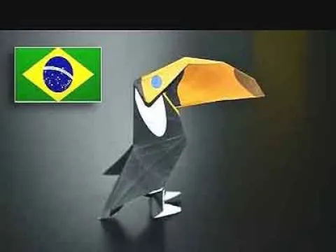 'Video thumbnail for Como fazer Tucano - em Origami'