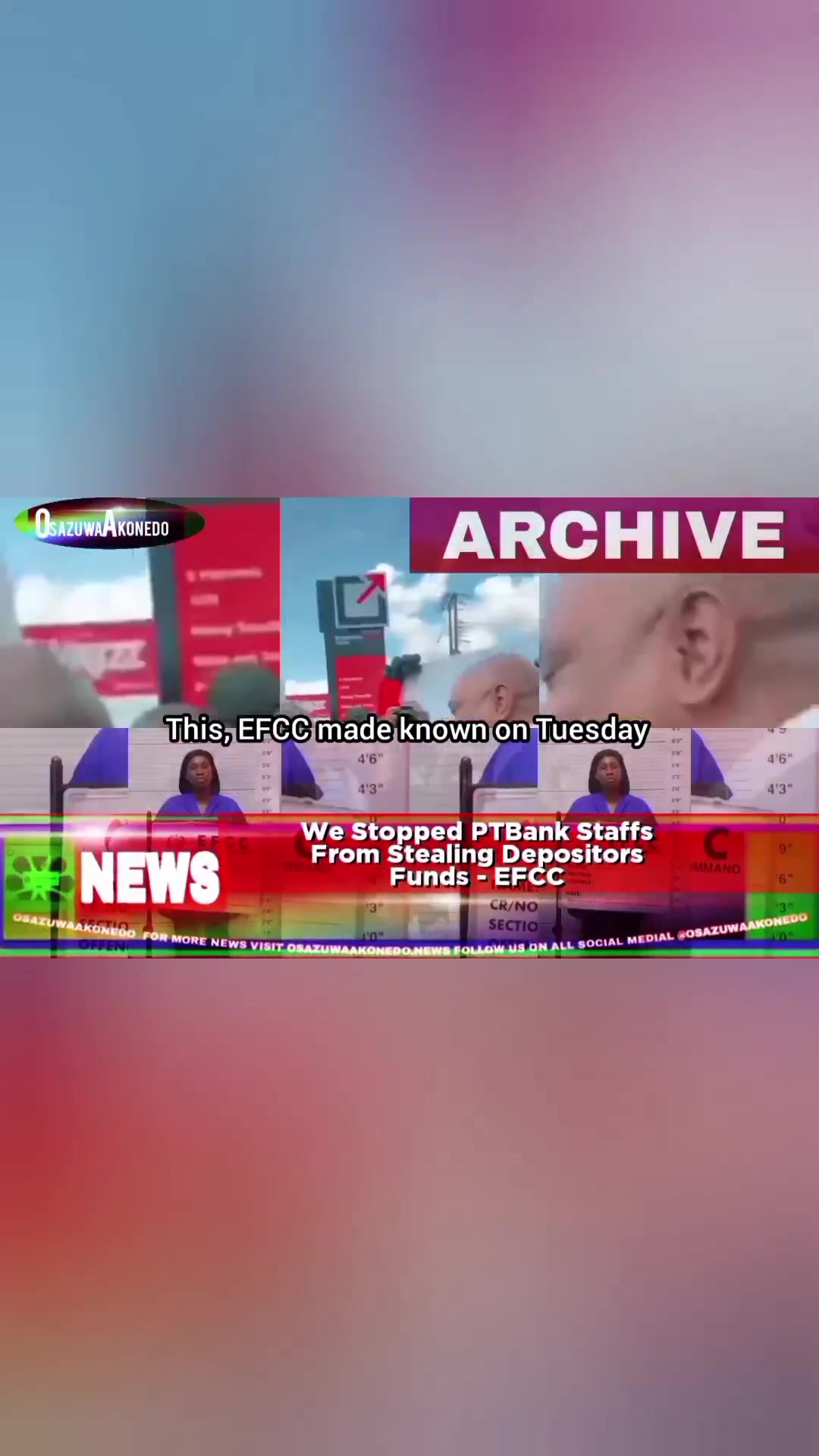 'Video thumbnail for We Stopped PTBank Staffs From Stealing Depositors Funds - EFCC '