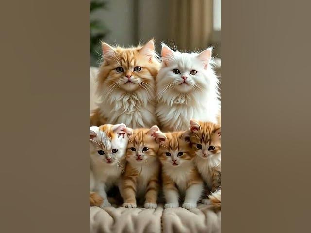 Video thumbnail for The cutest cat family π»β€οΈ #shorts #cat #viral