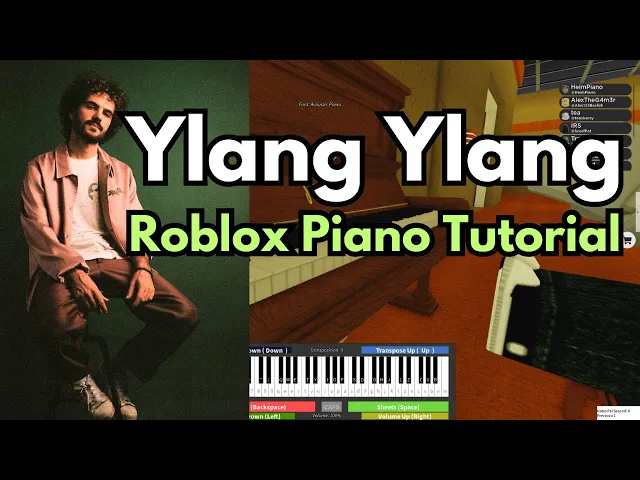 'Video thumbnail for Ylang Ylang (EASY Roblox Piano Tutorial) | SHEETS IN DESCRIPTION!'