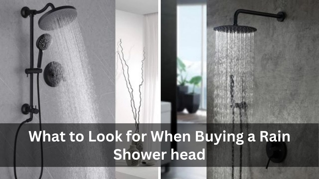 'Video thumbnail for What to look for when buying a rain shower head'