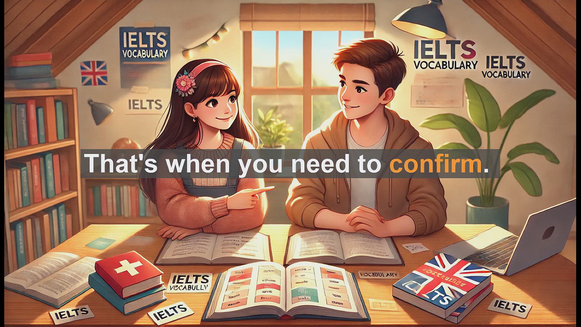 'Video thumbnail for 2500 Must Know IELTS 5.5 Vocabulary - Understanding the Word 'Confirm' in English'