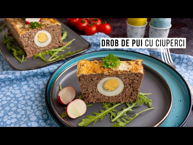 'Video thumbnail for Drob de pui cu ciuperci - foarte fin, suculent și care se feliază frumos | Bucate Aromate'