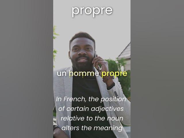 Video thumbnail for French Adjective Placement#shorts