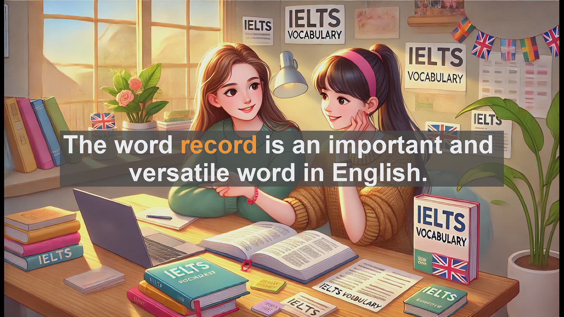 'Video thumbnail for 2500 Must Know IELTS 5.5 Vocabulary - Understanding the Word 'Record': Meanings and Uses'