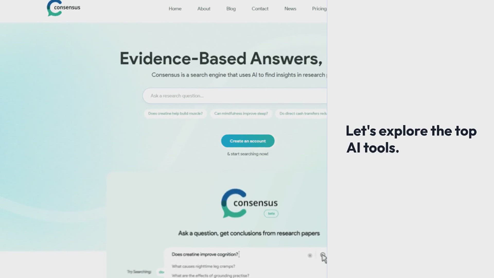 'Video thumbnail for Top 20+ AI Tools for Research'