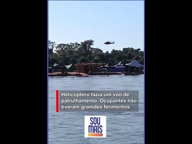 'Video thumbnail for Vídeo mostra momento em que helicóptero dos bombeiros cai no rio Araguaia'