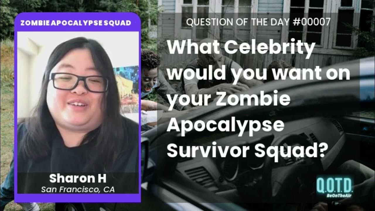 Video thumbnail for Sharon thinks Matt Damon's smarts would be handy in a zombie apocalypse!