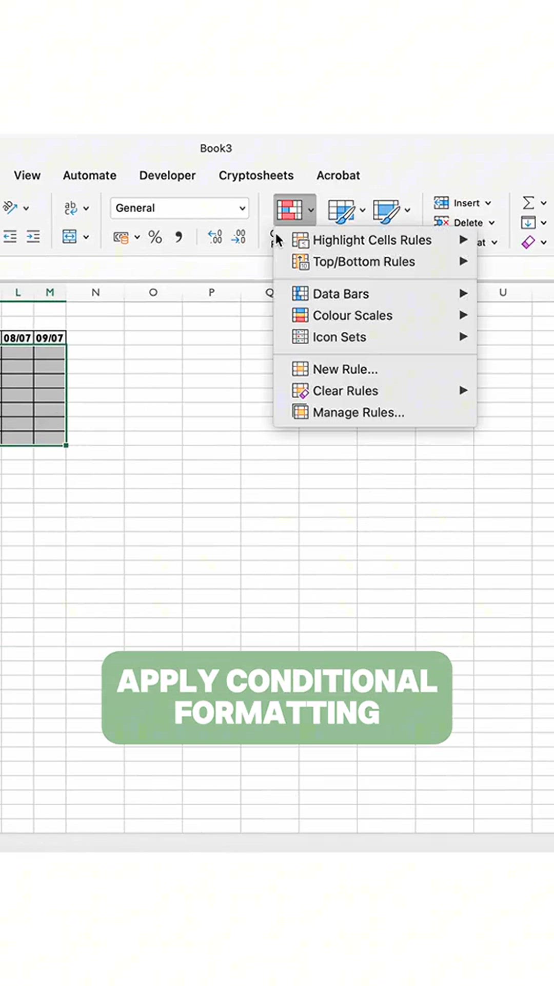 Video thumbnail for Create a giant chart in #Excel in less than a minute and start tracking your projects