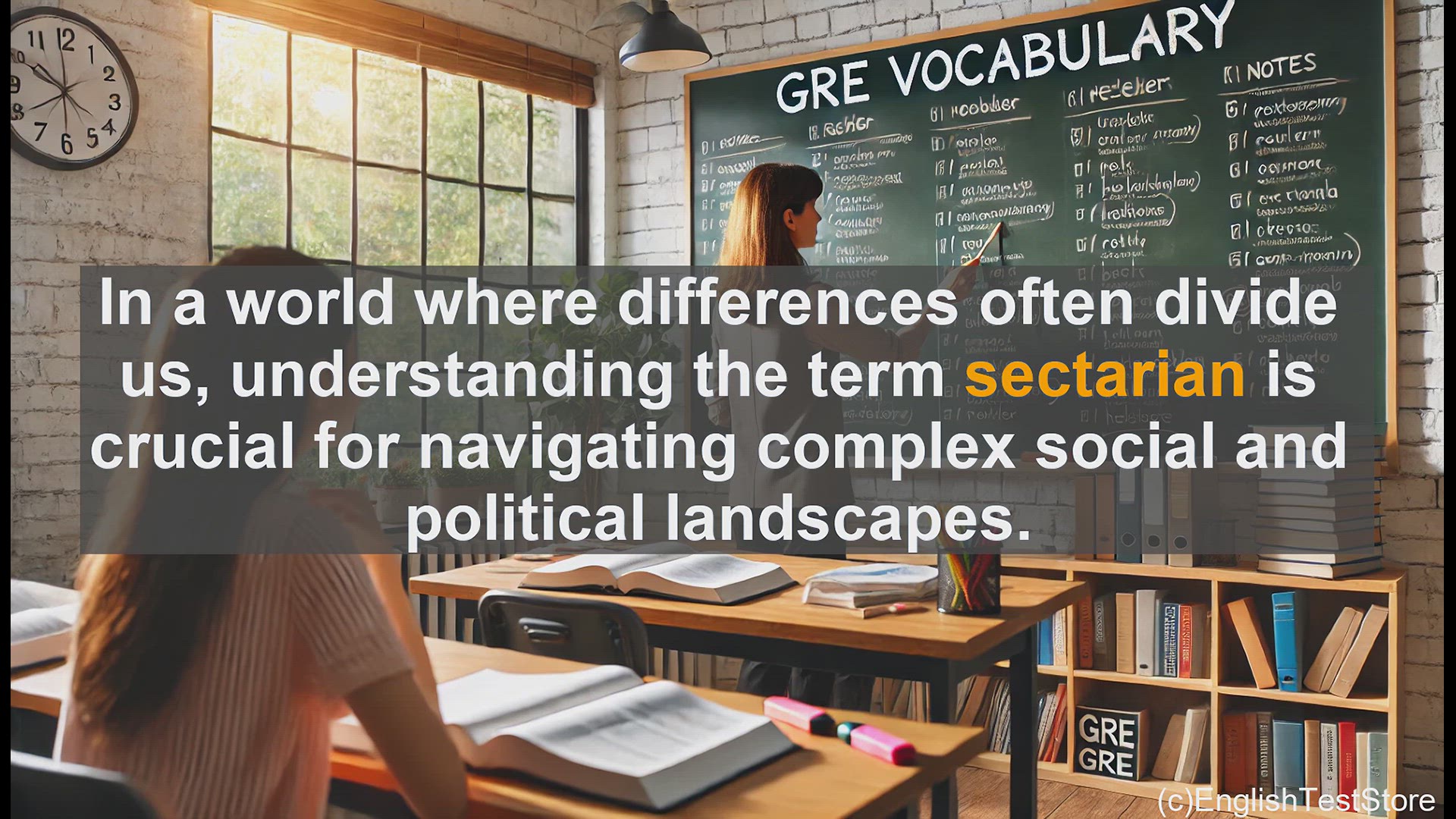 'Video thumbnail for GRE Vocabulary Lesson: Sectarian - Understanding Religious and Political Divisions'
