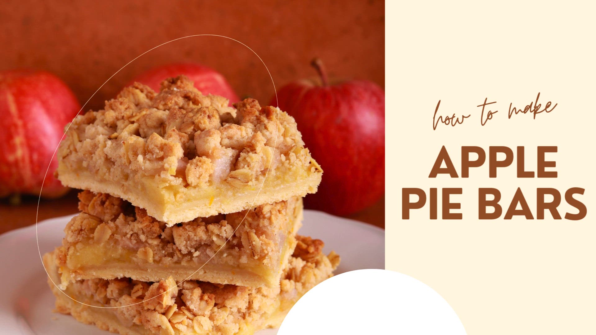 'Video thumbnail for Apple Pie Bars'