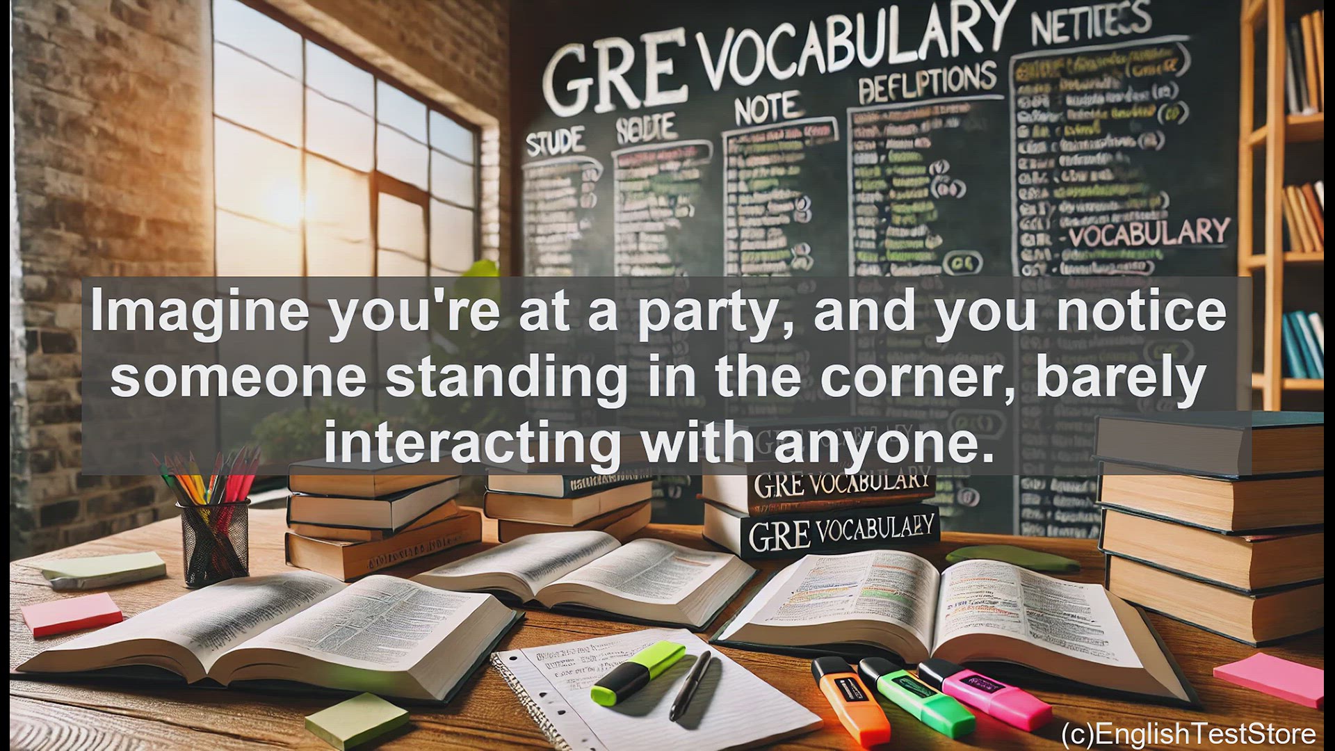 'Video thumbnail for GRE Vocabulary Lesson: Exploring the Meaning and Usage of the Word 'Aloof''