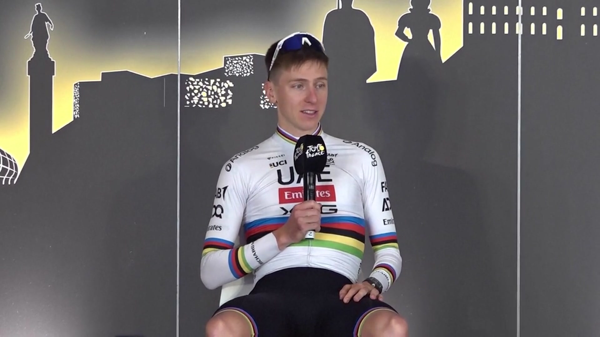 'Video thumbnail for Pogacar looking to build on a 'perfect' season as he prepares to defend his Tour de France title'