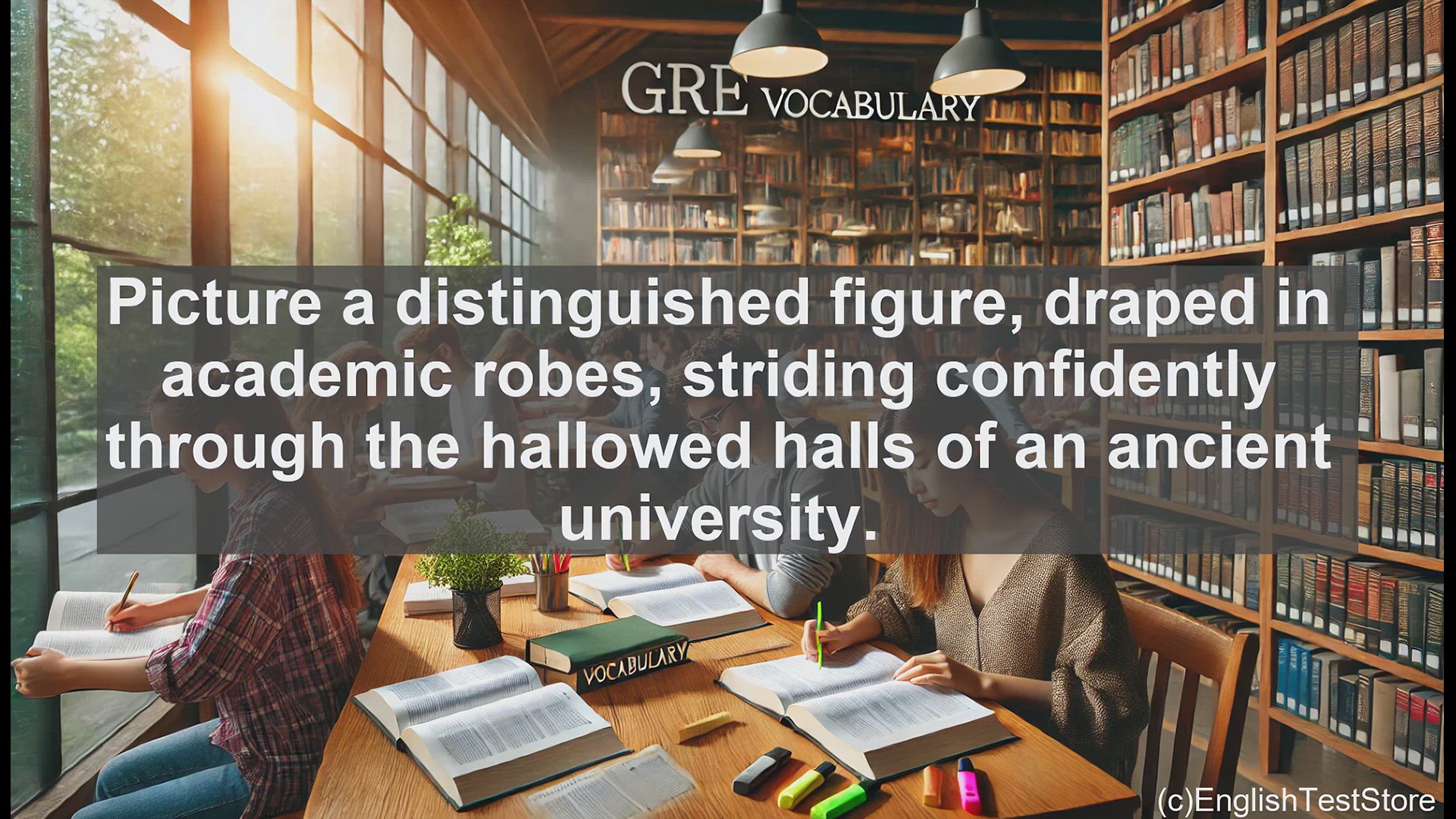'Video thumbnail for GRE Vocabulary Lesson: The Esteemed Academic - Exploring the Meaning of 'Don''