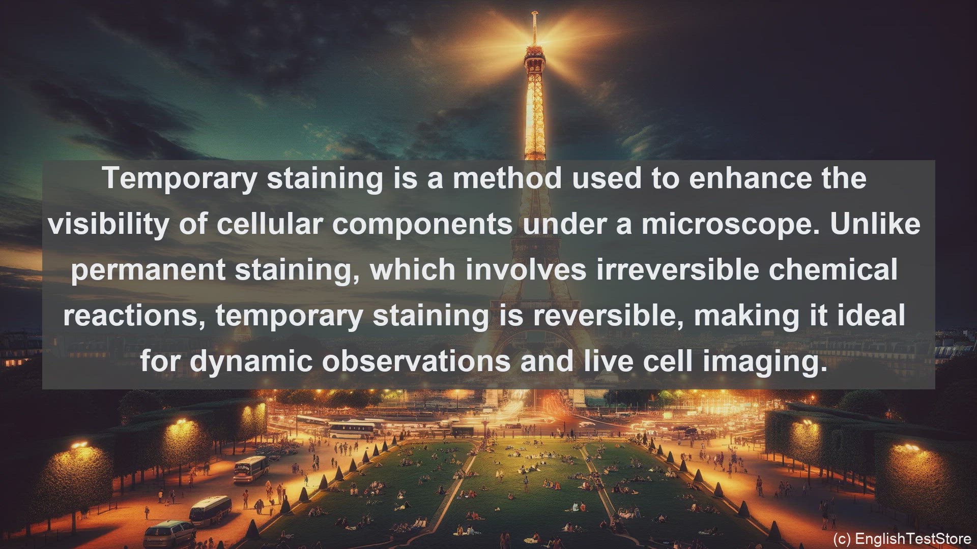 'Video thumbnail for Temporary staining in science  definition and examples'