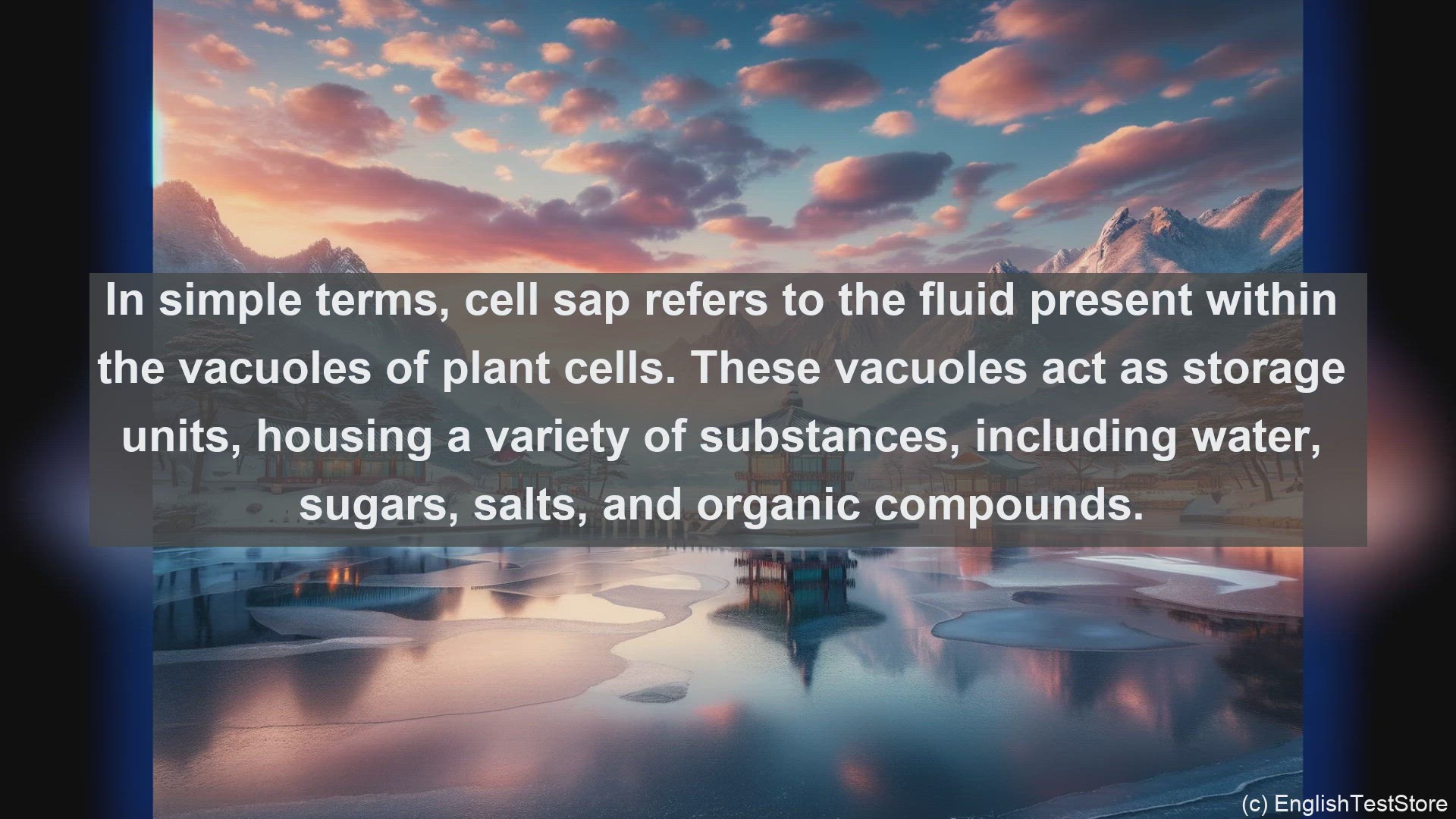 'Video thumbnail for Cell sap in science  definition and examples'