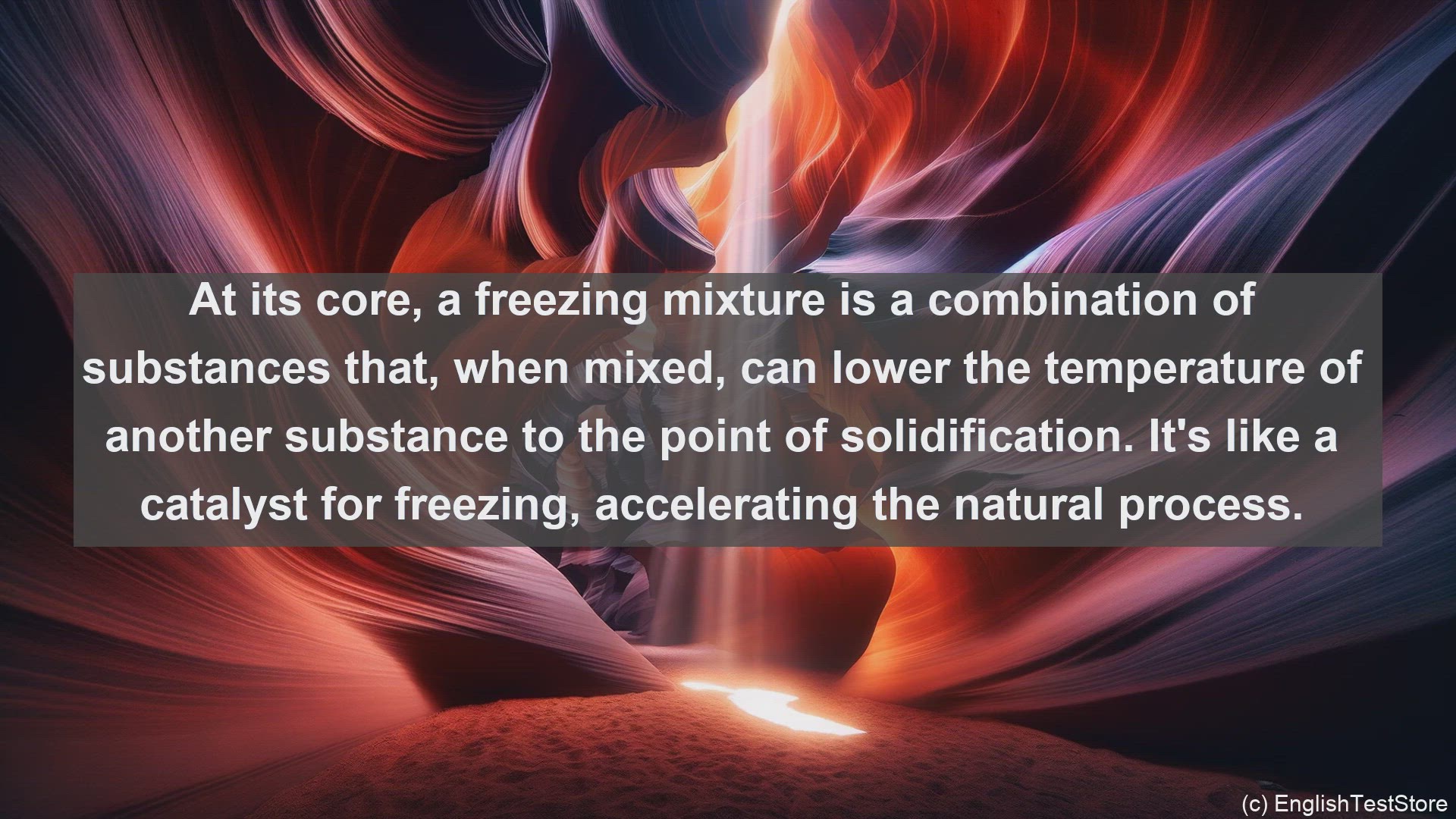 'Video thumbnail for Freezing mixture in science  definition and examples'