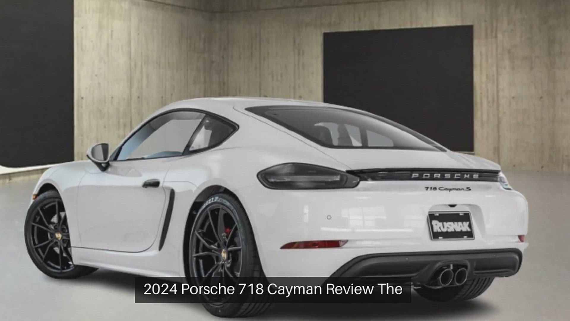 'Video thumbnail for 2024 Porsche 718 Cayman Review'