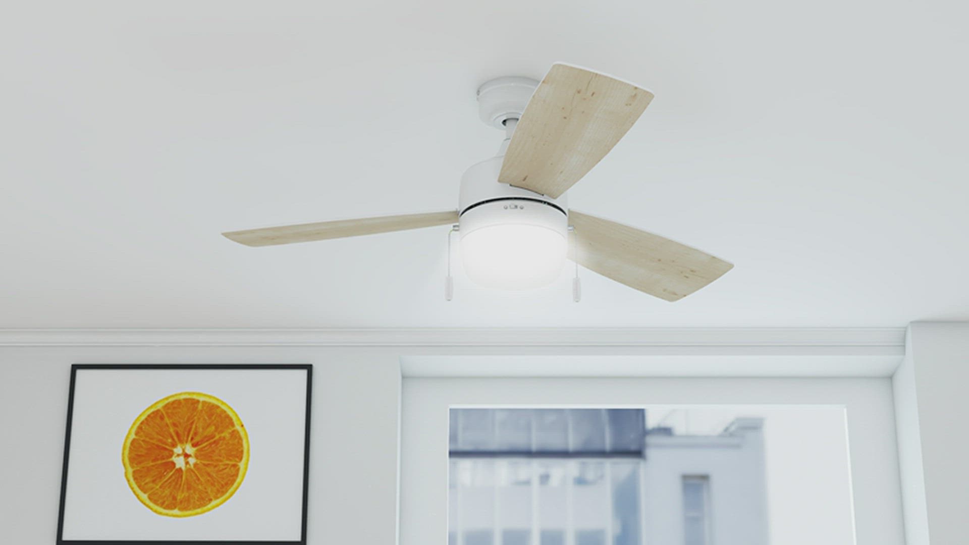 'Video thumbnail for Honeywell Ceiling Fans Barcadero, 44 Inch LED Ceiling Fan with Light'