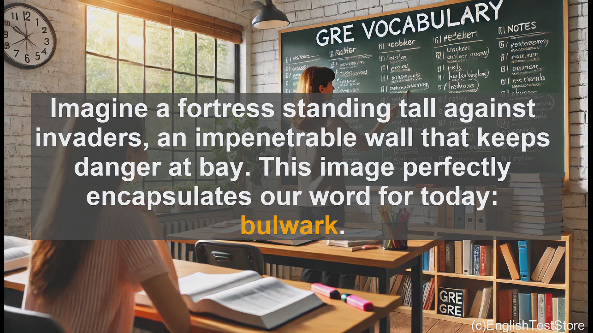 'Video thumbnail for GRE Vocabulary Lesson: Bulwark - A Fortress of Protection'