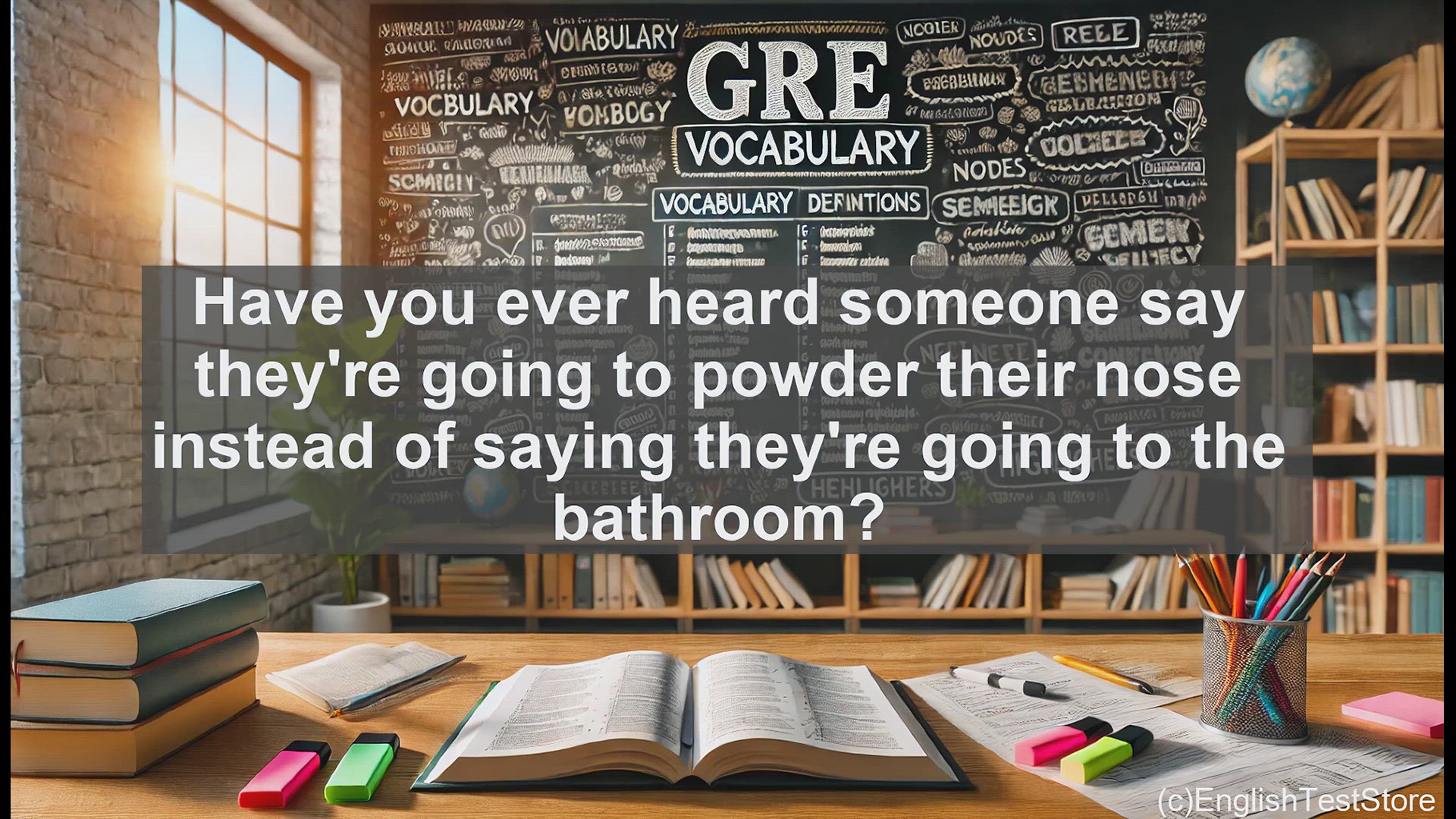 'Video thumbnail for GRE Vocabulary Lesson: Exploring Euphemisms - Softening Language and Avoiding Offense'