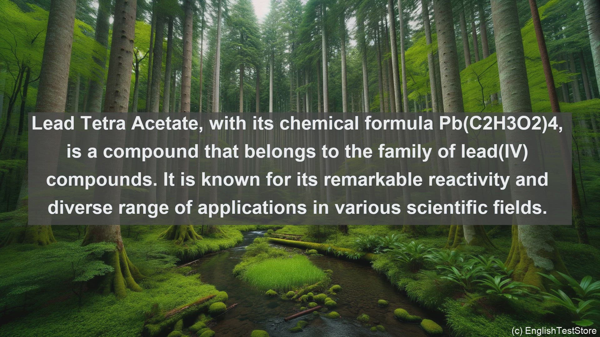 'Video thumbnail for Lead tetra acetate in science  definition and examples'
