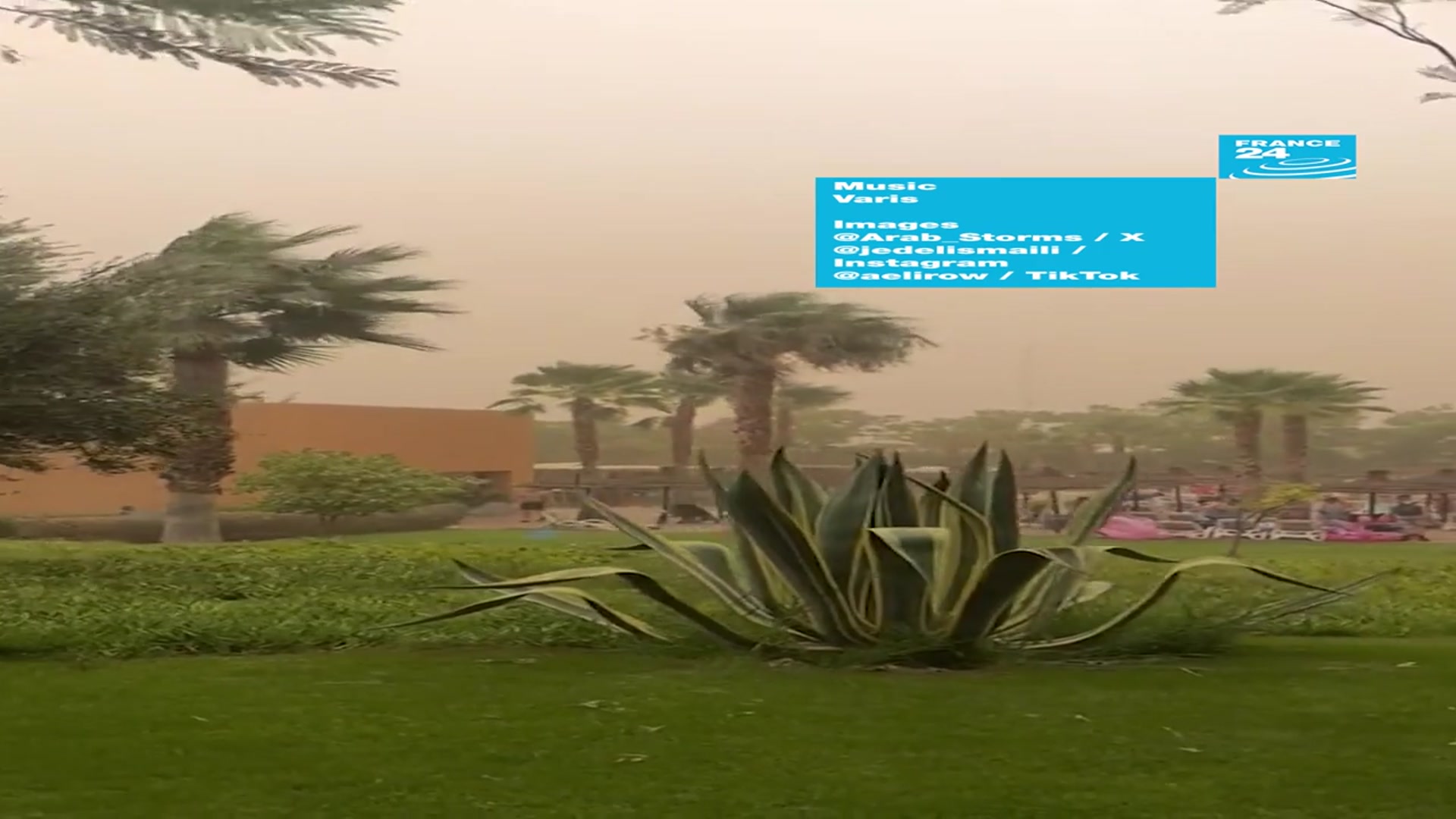 'Video thumbnail for Morocco: Rare sandstorm sweeps across Rabat and Salé'