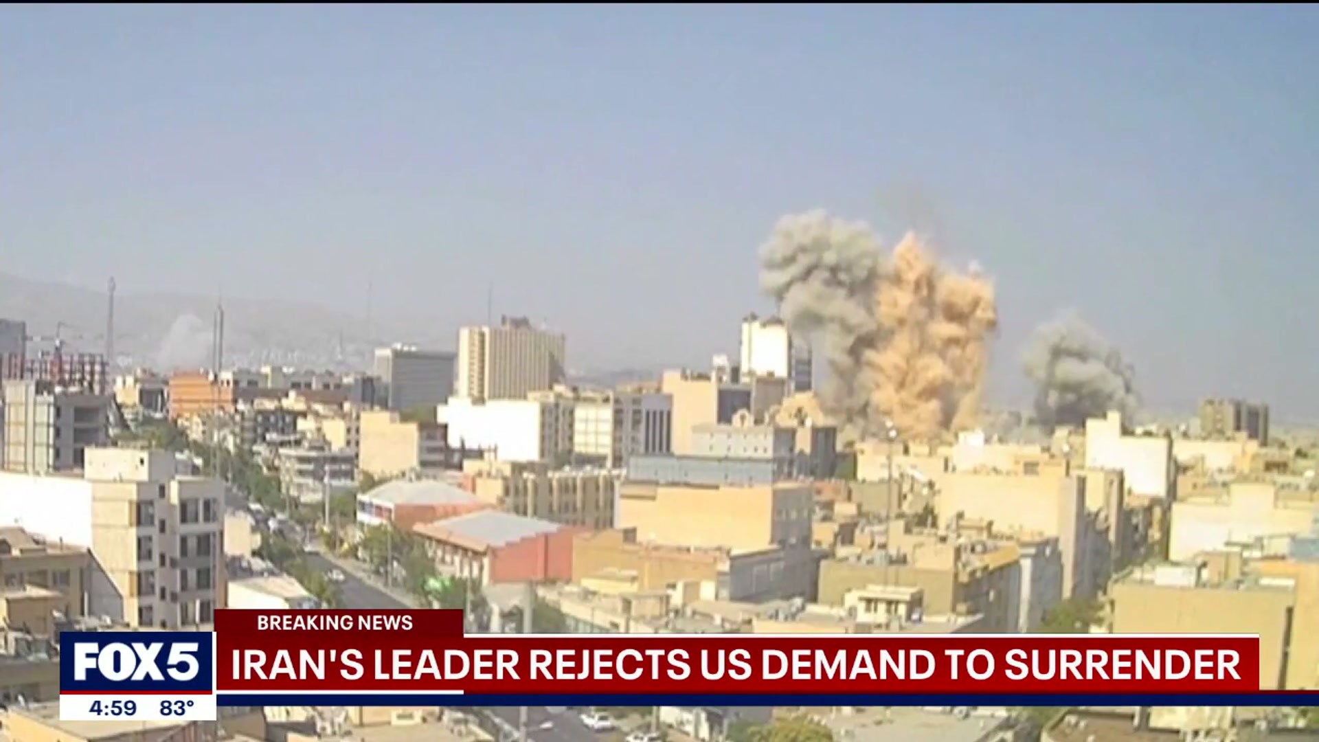 'Video thumbnail for Trump weighs US strike as Iran's Supreme Leader says 'the battle begins''