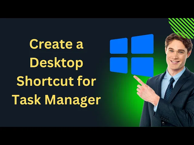 'Video thumbnail for How to Create a Desktop Shortcut for Task Manager on Windows 10 | GearUpWindows Tutorial'
