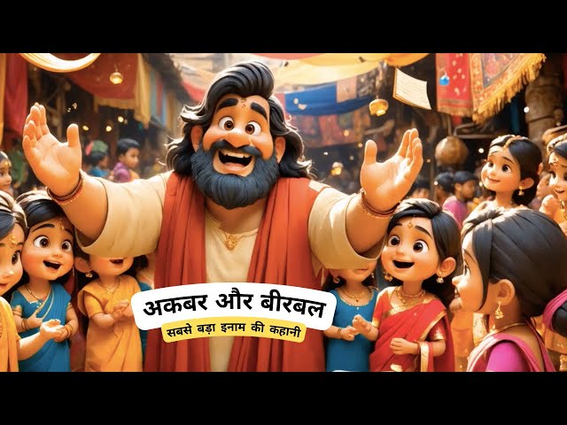 Video thumbnail for अकबर और बीरबल: सबसे बड़ा इनाम की कहानी | Moral Story for Kids in Hindi | Kahaniyon Ka Pitara
