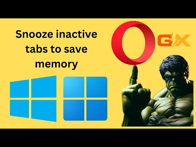 'Video thumbnail for How to Enable or Disable 'Snooze inactive tabs to save memory' in Opera GX on Windows 11 or 10?'
