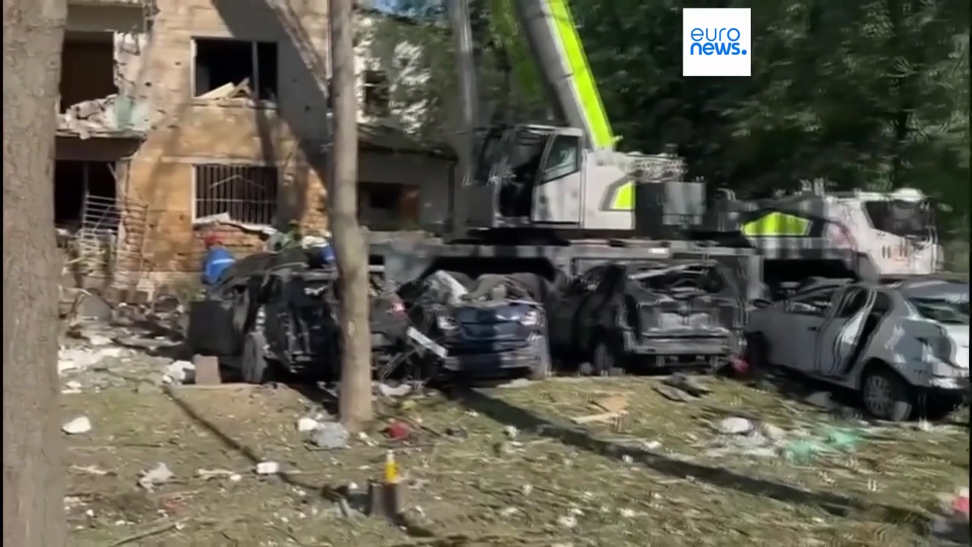 'Video thumbnail for Russian attacks on Ukraine kill at least 10 and injure dozens'