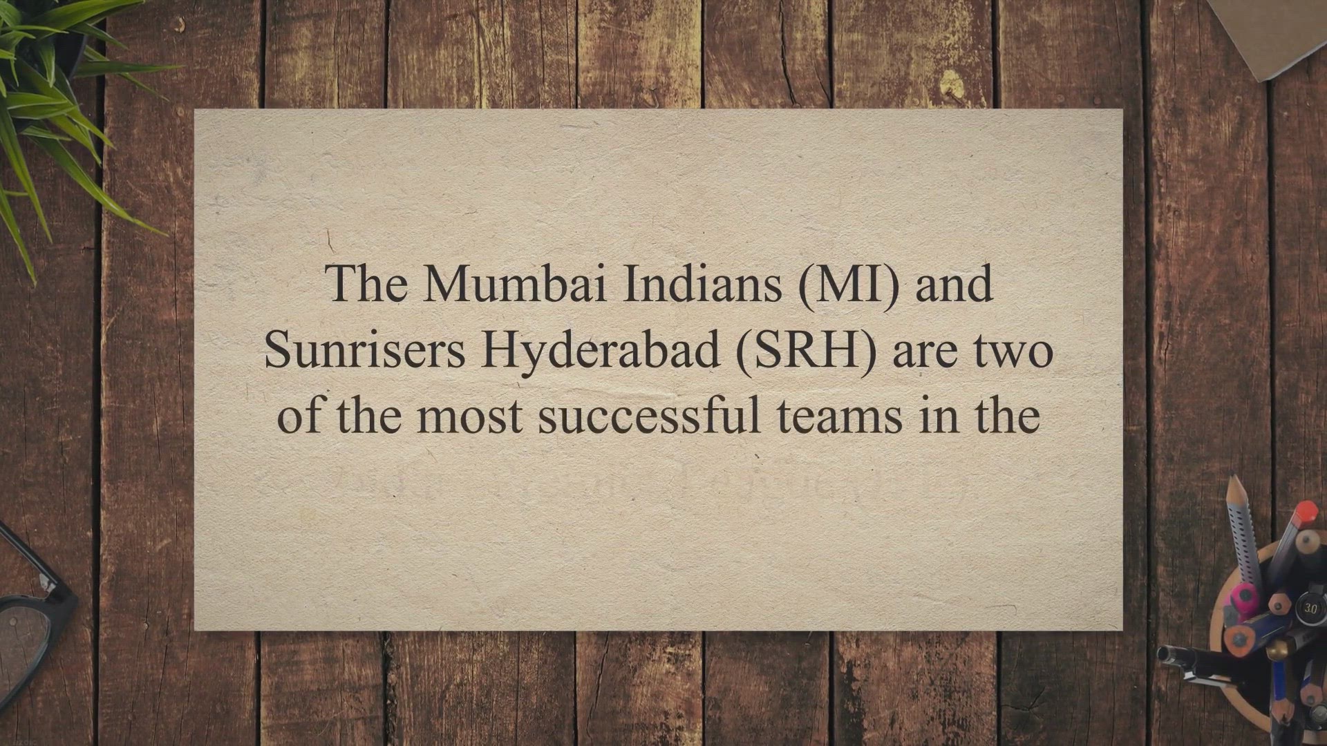 Video thumbnail for Mastering the Game: Building Your Winning MI vs SRH 2023 Dream 11 Team