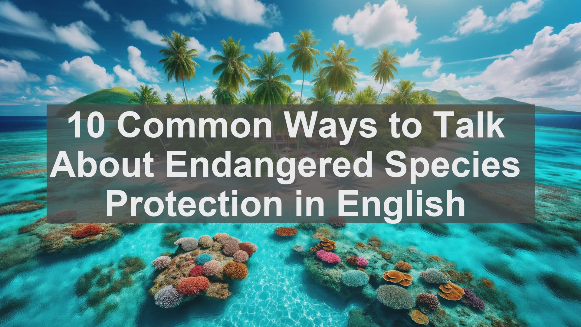 'Video thumbnail for 10 Common Ways to Talk About Endangered Species Protection in English '