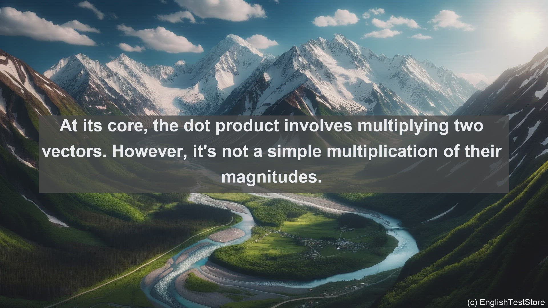 'Video thumbnail for Dot product in science  definition and examples'
