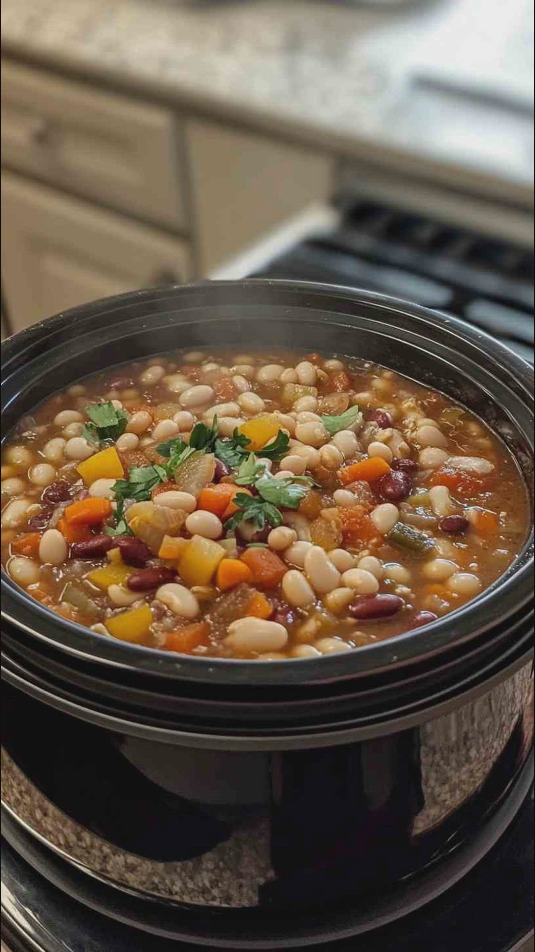 'Video thumbnail for Savory Crock Pot White Bean Soup Recipe'
