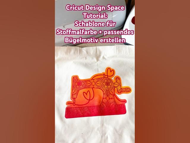 Video thumbnail for Cricut Design Space Tutorial - Schablone erstellen für Stoffmalfarbe #springonshorts #cricut