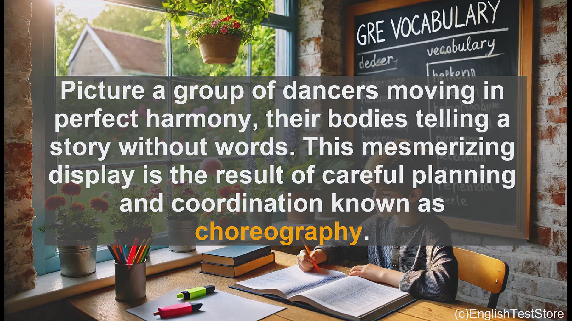 'Video thumbnail for GRE Vocabulary Lesson: The Art of Choreography - Mastering Coordinated Movement'