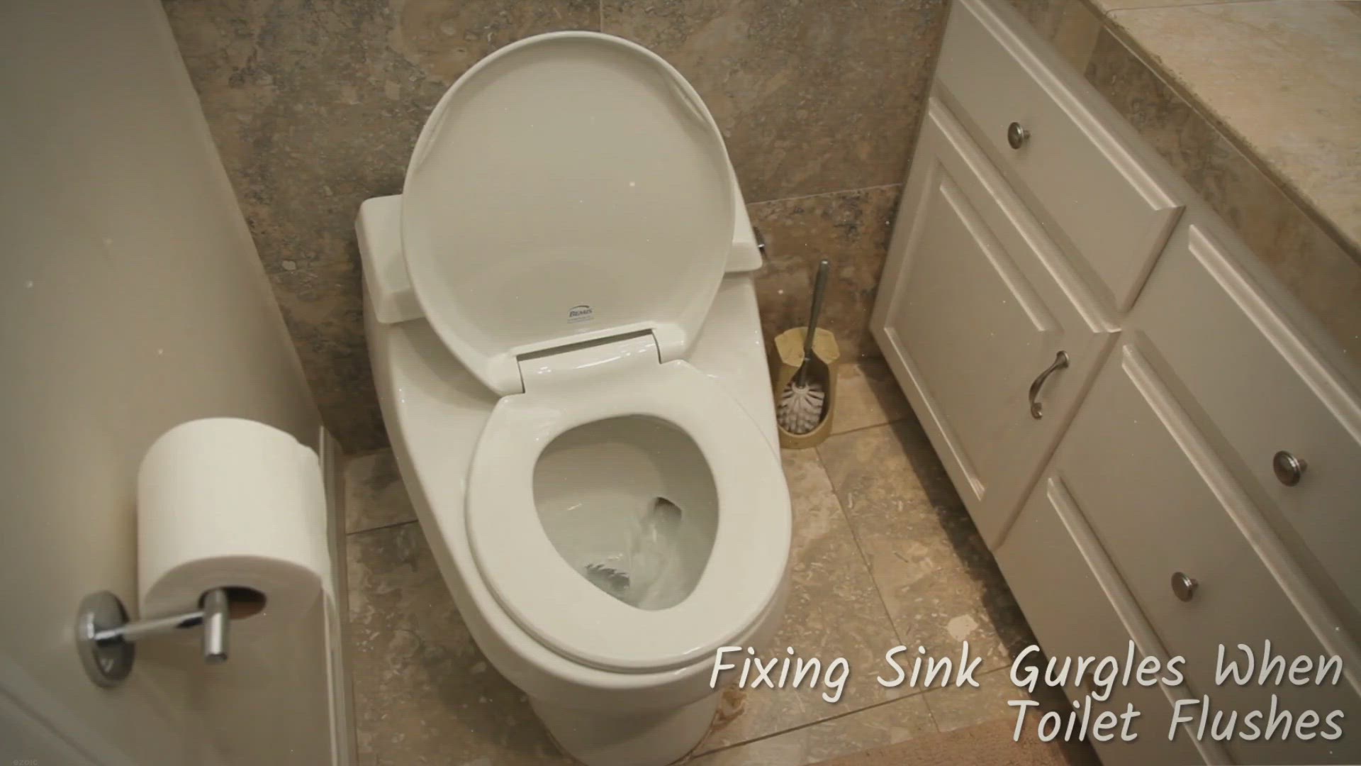 'Video thumbnail for Fixing Sink Gurgles When Toilet Flushes'